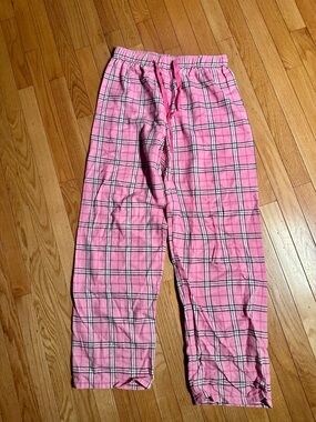 CAFE PRESS Women’s Pink Plaid Pajama Pants with Drawstring Waist